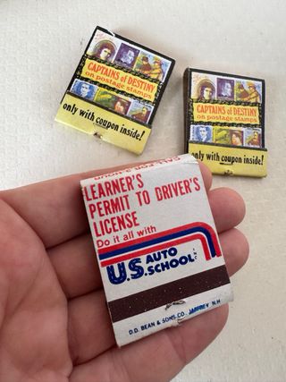 Scatoline fiammiferi vintage Usa