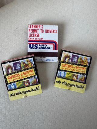 Scatoline fiammiferi vintage Usa