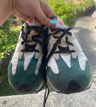 Zapatillas New Balance 327 - Beige/Verde