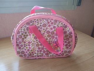 Neceser infantil floral rosa