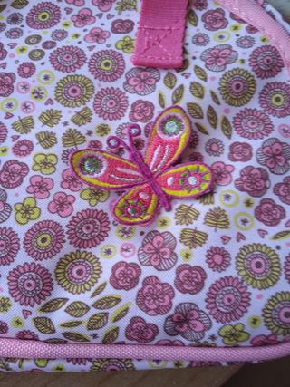 Neceser infantil floral rosa