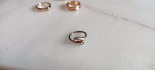 Anillos dorados ajustables - Pack 4
