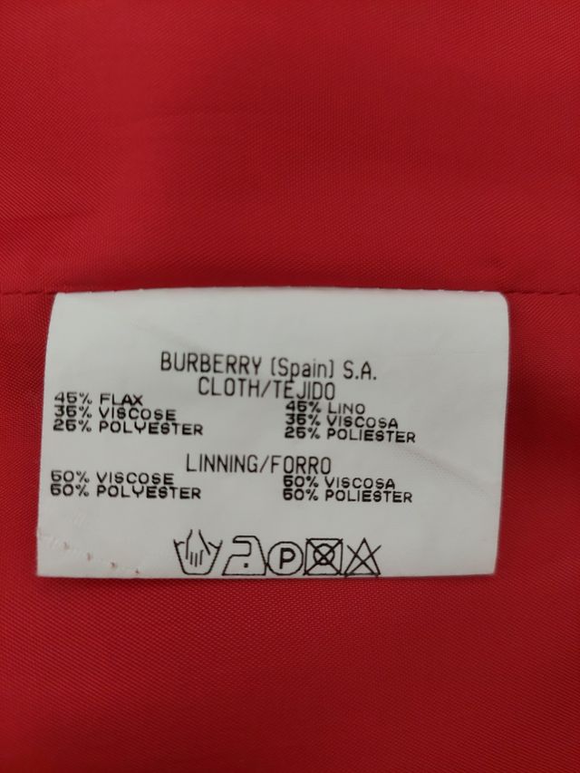 Vestido Burberry - rojo largo