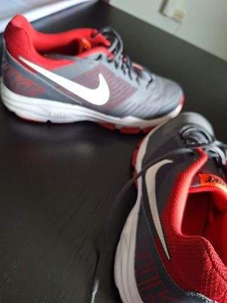 Zapatillas Nike Gris-Rojo