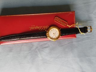 Reloj S.T. Dupont - Dorado, Piel Negra
