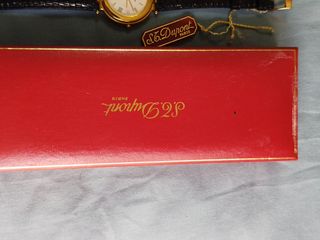 Reloj S.T. Dupont - Dorado, Piel Negra