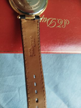 Reloj S.T. Dupont - Dorado, Piel Negra