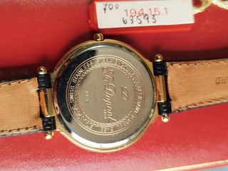 Reloj S.T. Dupont - Dorado, Piel Negra