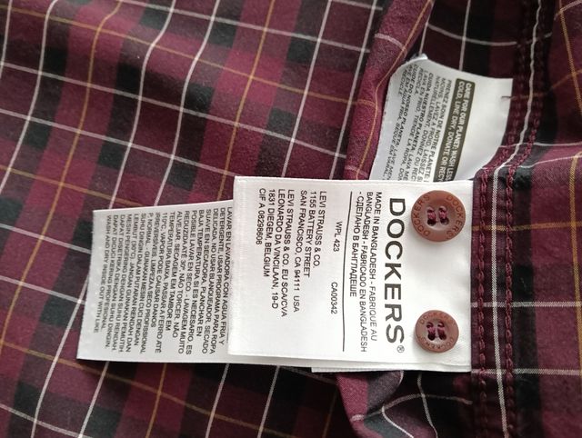 Camisa Dockers cuadros L