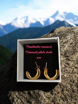 Pendientes Semiarco Oro