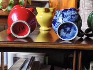 5 Brocche Ceramiche Vintage Colorate