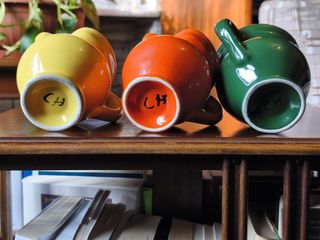 5 Brocche Ceramiche Vintage Colorate