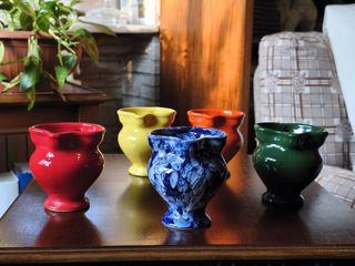 5 Brocche Ceramiche Vintage Colorate