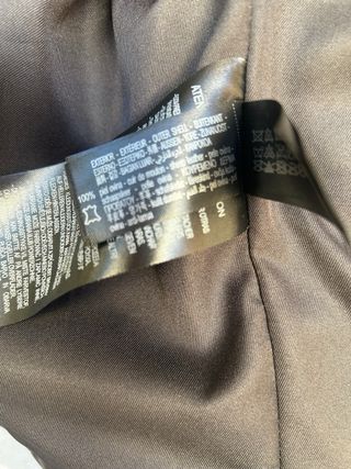 Cazadora cuero Zara XL negra