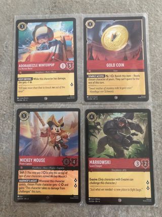 Carte Disney Lorcana: lotto Foil mare di azzurrite