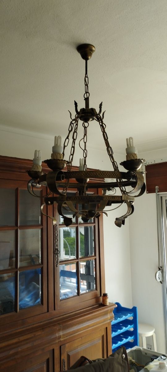 Candeeiro Vintage Ferro Forjado