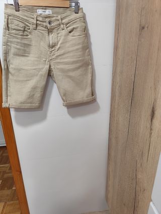Shorts beige hombre M