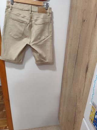 Shorts beige hombre M