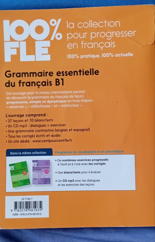 100% FLE Grammaire essentielle du francais B1 2...