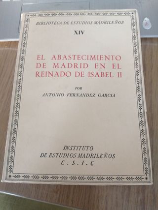 Libro: El Abastecimiento de Madrid