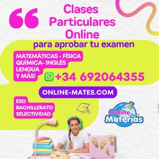 Clases particulares exámenes de bachillerato y Eso