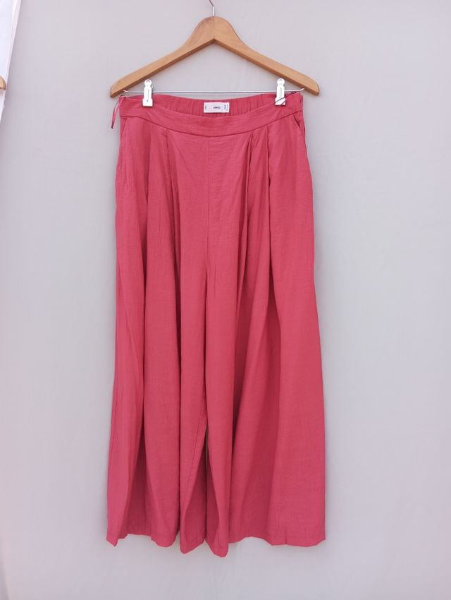 Falda pantalón MANGO XXL color frambuesa 