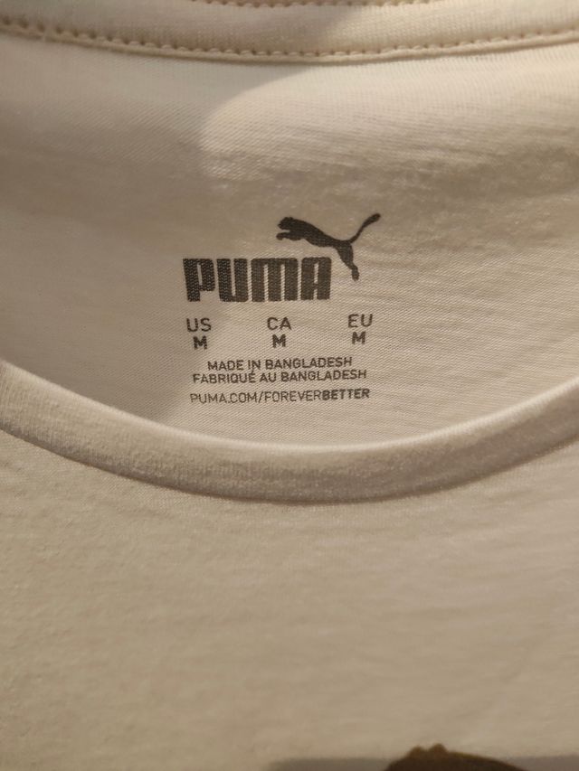 Camiseta Puma blanca talla M