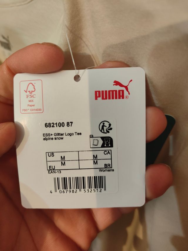 Camiseta Puma blanca talla M