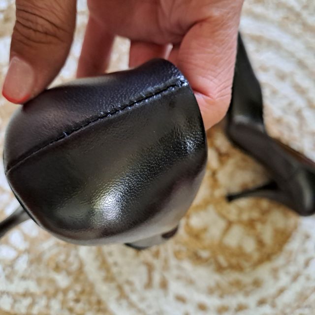 Zapatos de salon negros piel -talla 37