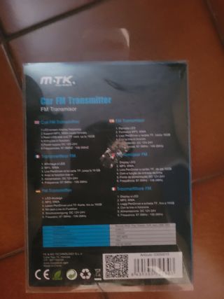 Transmisor FM Coche MTX K2527