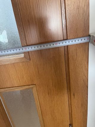 Puerta doble cristalera madera