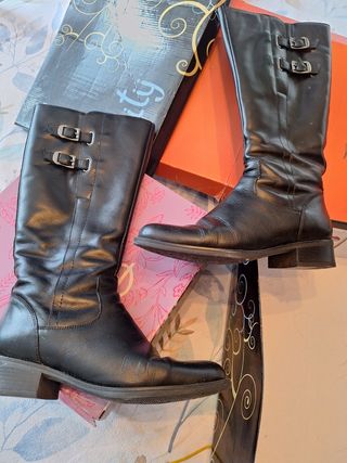 Botas altas mujer piel negras nº 39