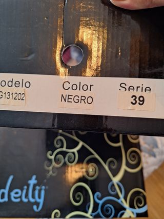 Botas altas mujer piel negras nº 39