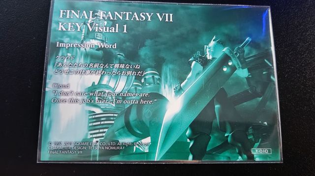 Final Fantasy VII Art Museum 1-010 Cloud en Midgar