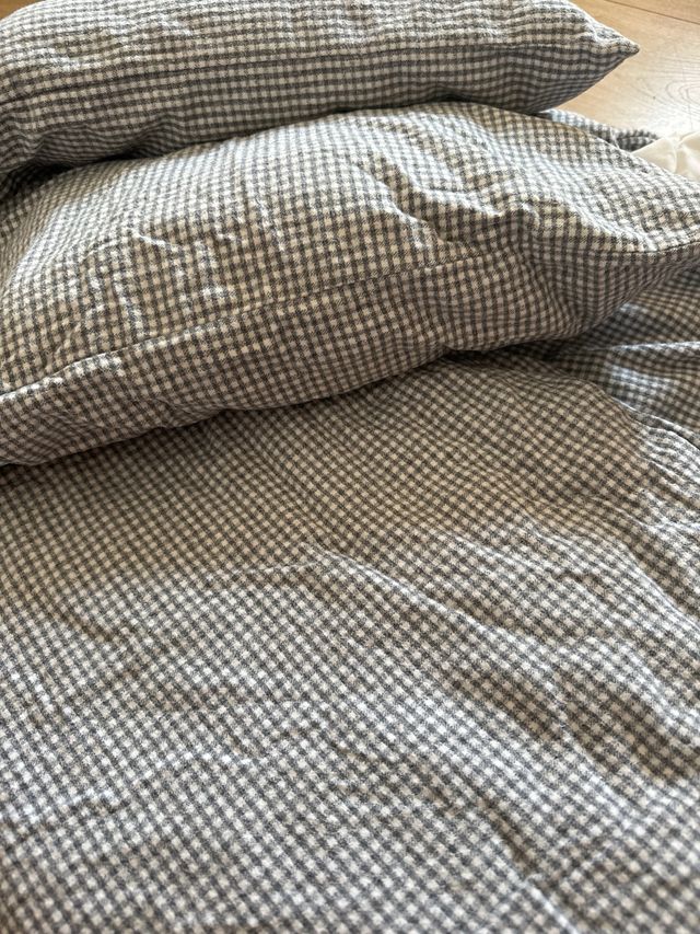 Sábanas x2 cuna algodón 100% y funda almohada