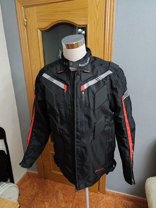 Chaqueta moto deportiva negra/roja