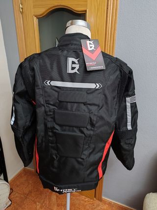 Chaqueta moto deportiva negra/roja