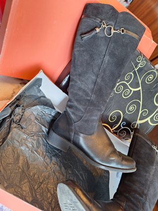 Botas altas mujer negras -talla 39