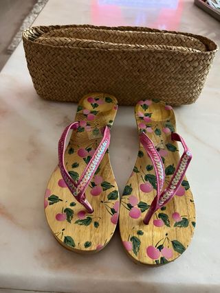 Sandalia verano de madera