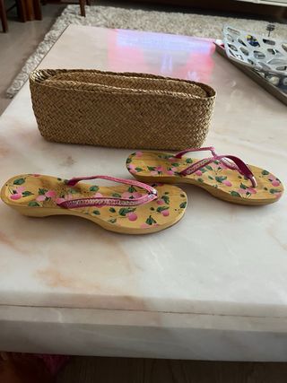 Sandalia verano de madera