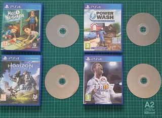 Lote 4 Juegos PS4: Horizon Zero Dawn, FIFA 18, etc