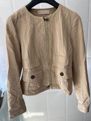Chaqueta Purificación García beige