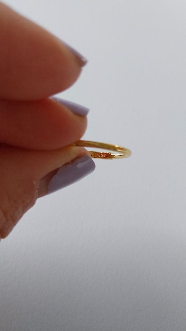 Set 2 anelli argento placcato oro: sole  con zirco