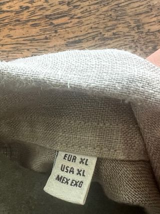 Camisa Massimo Dutti XL - Lino Gris