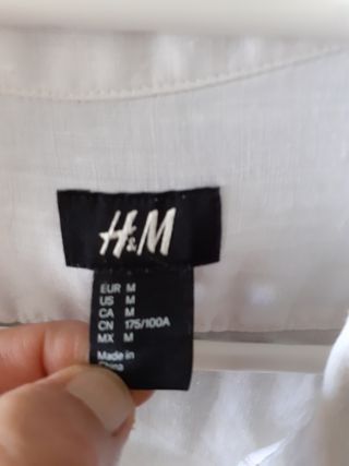 Camisa Lino HM perfecta, solo necesita planchado 