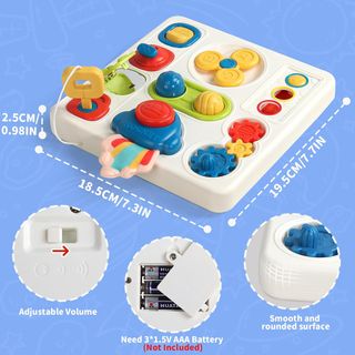 ✓ Juguetes Niños 1 Año - Tablero sensorial