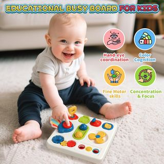 ✓ Juguetes Niños 1 Año - Tablero sensorial