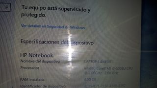 Portátil HP i3 Negro
