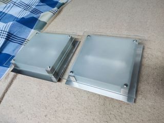 2 Apliques de Pared - Metal y Cristal