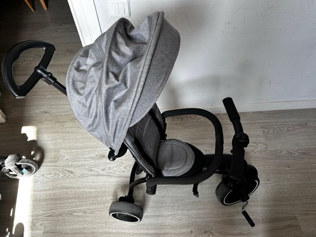 Triciclo infantil gris - Plegable